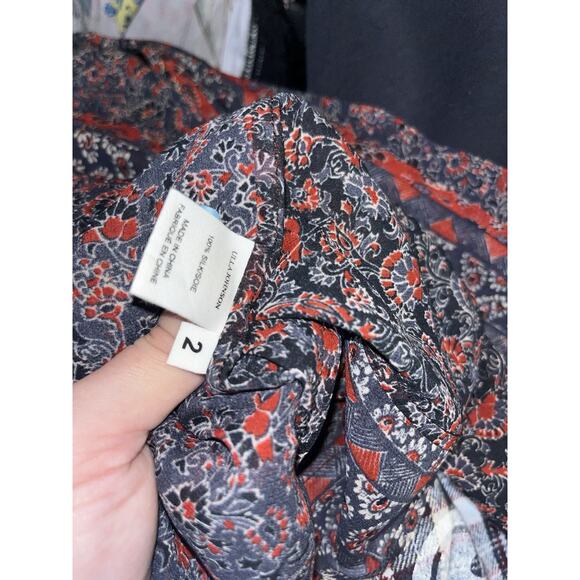 Ulla Johnson Women’s Long Sleeve 100% Silk Blouse Size 2 Us Sold Out EUC - Picture 8 of 8